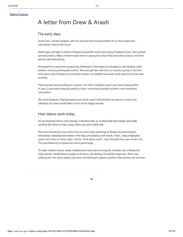 Dropbox S-1 | Interactive Prospectus - Page 96