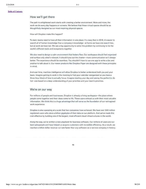 Dropbox S-1 | Interactive Prospectus - Page 98