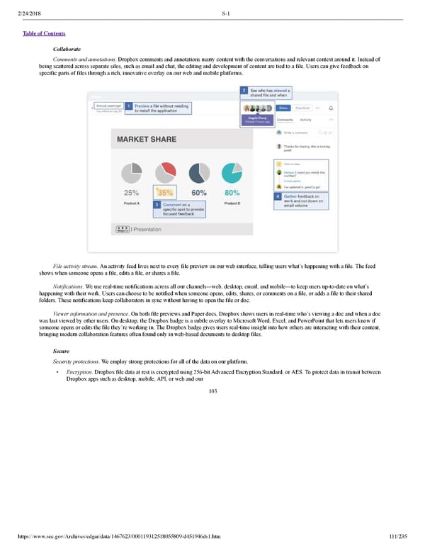 Dropbox S-1 | Interactive Prospectus - Page 111