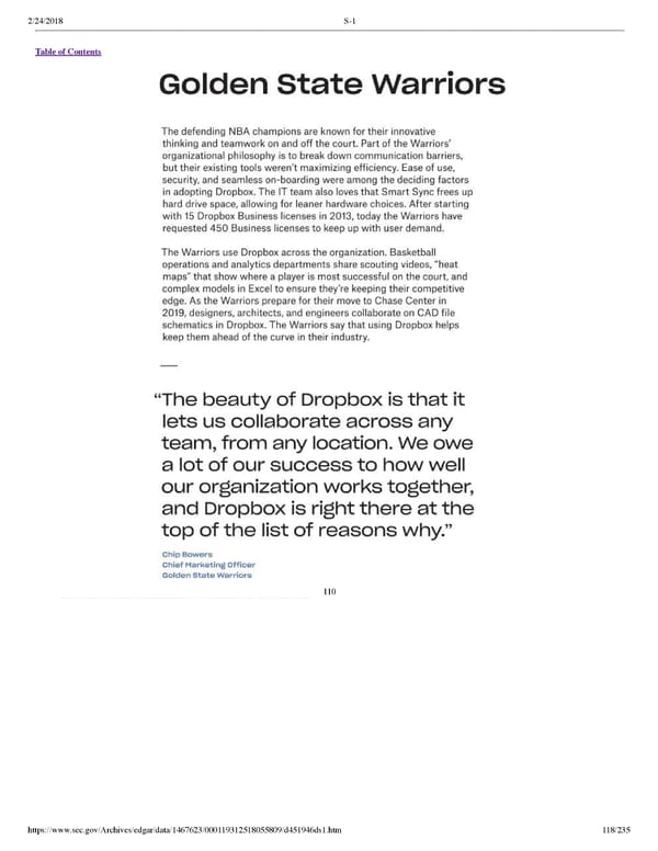 Dropbox S-1 | Interactive Prospectus - Page 118