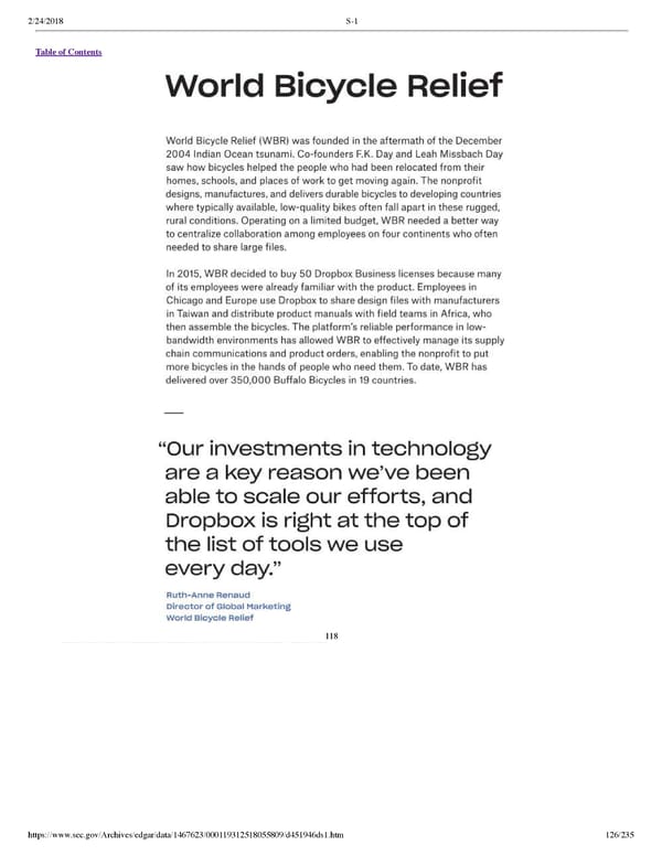 Dropbox S-1 | Interactive Prospectus - Page 126