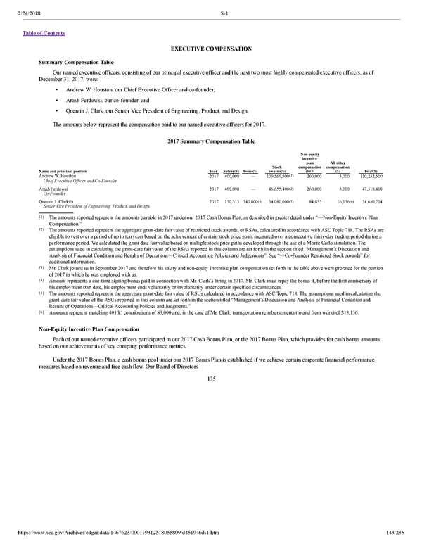 Dropbox S-1 | Interactive Prospectus - Page 143