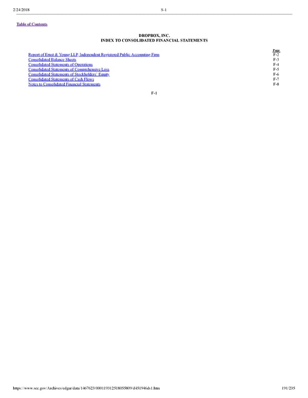 Dropbox S-1 | Interactive Prospectus - Page 191