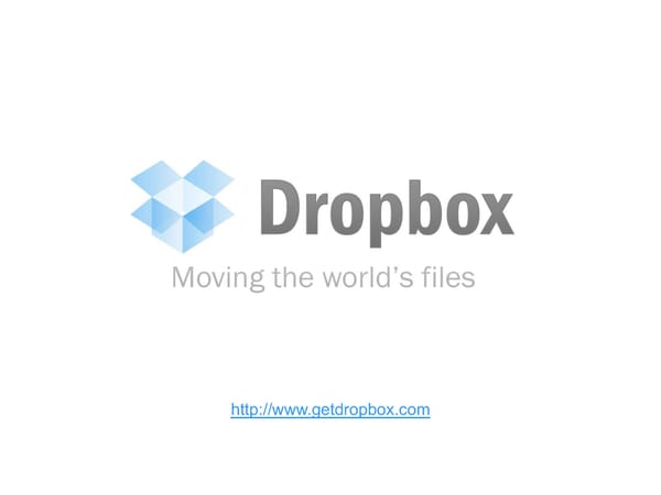 Dropbox Pitch to Sequoia | 2007 - Page 1
